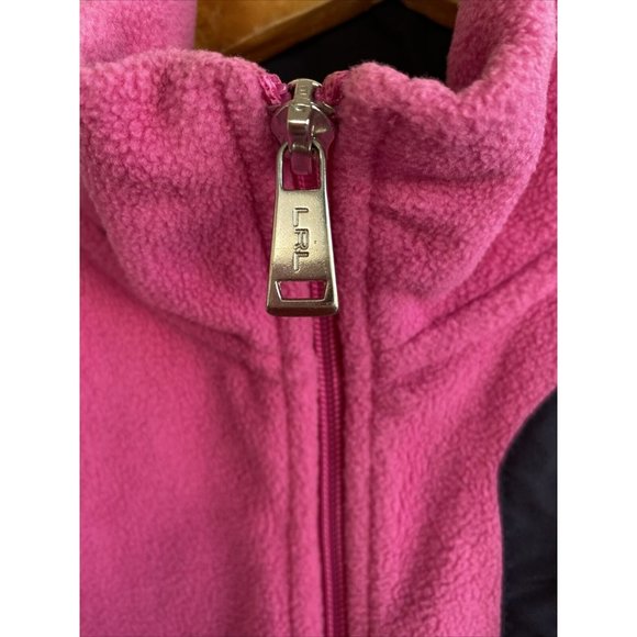 COPY - LRL Ralph Lauren Active Fleece Jacket Womens Small Pink Black Full Zip P… - Picture 4 of 8